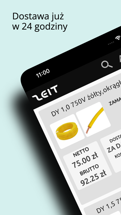 Katalog produktów w aplikacji ZEiT